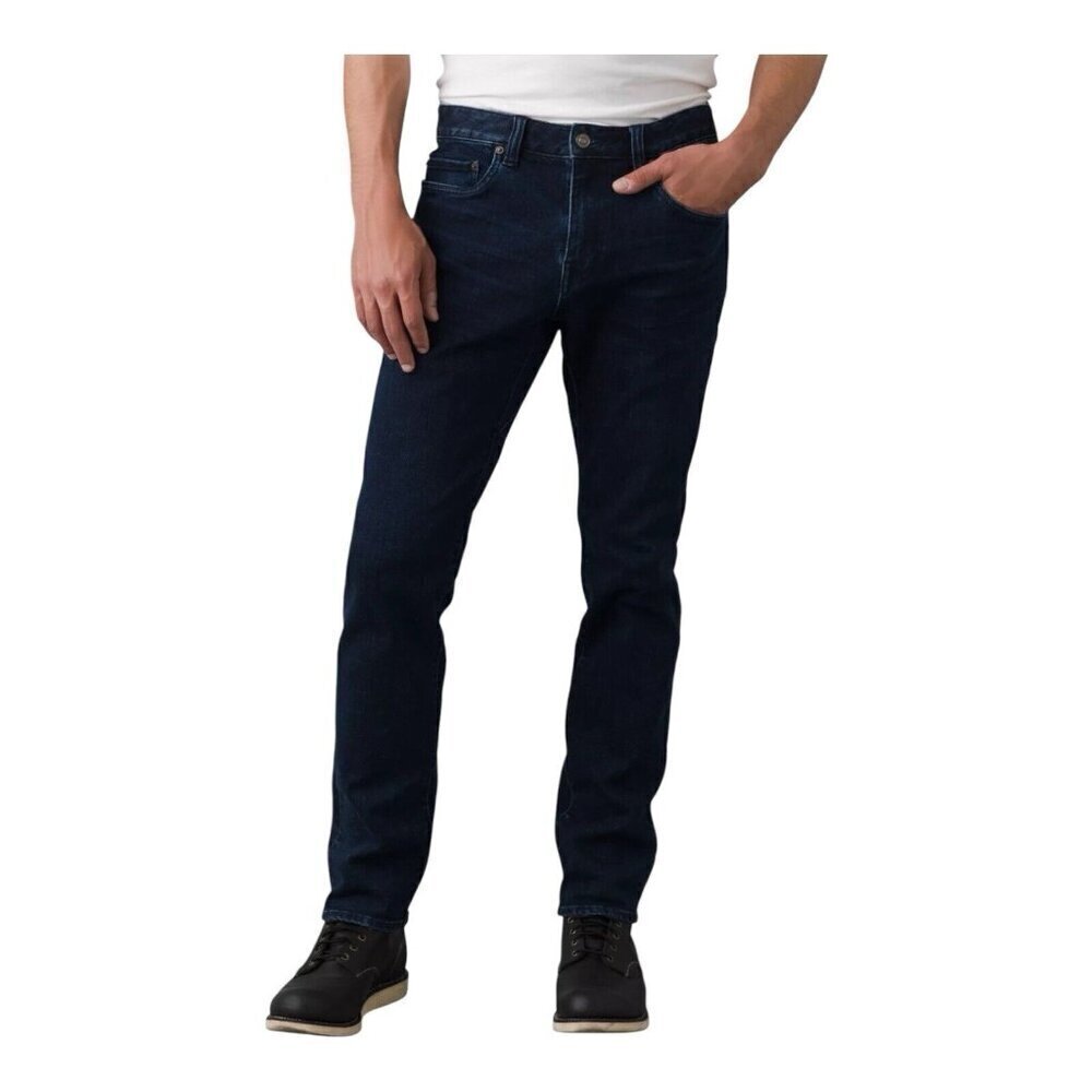 PrAna Hillgard Standard Fit Jean Dark Wash Men’s 40/32 Stretch Denim NWT